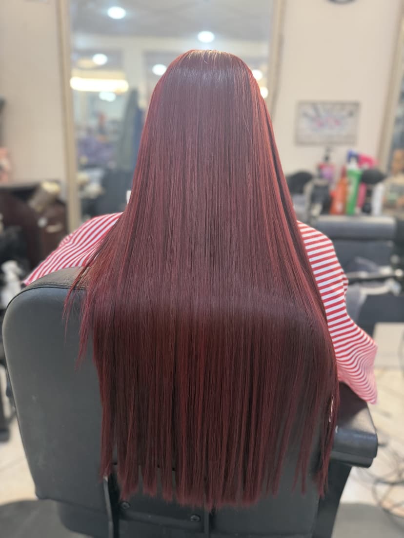 Rich burgundy color