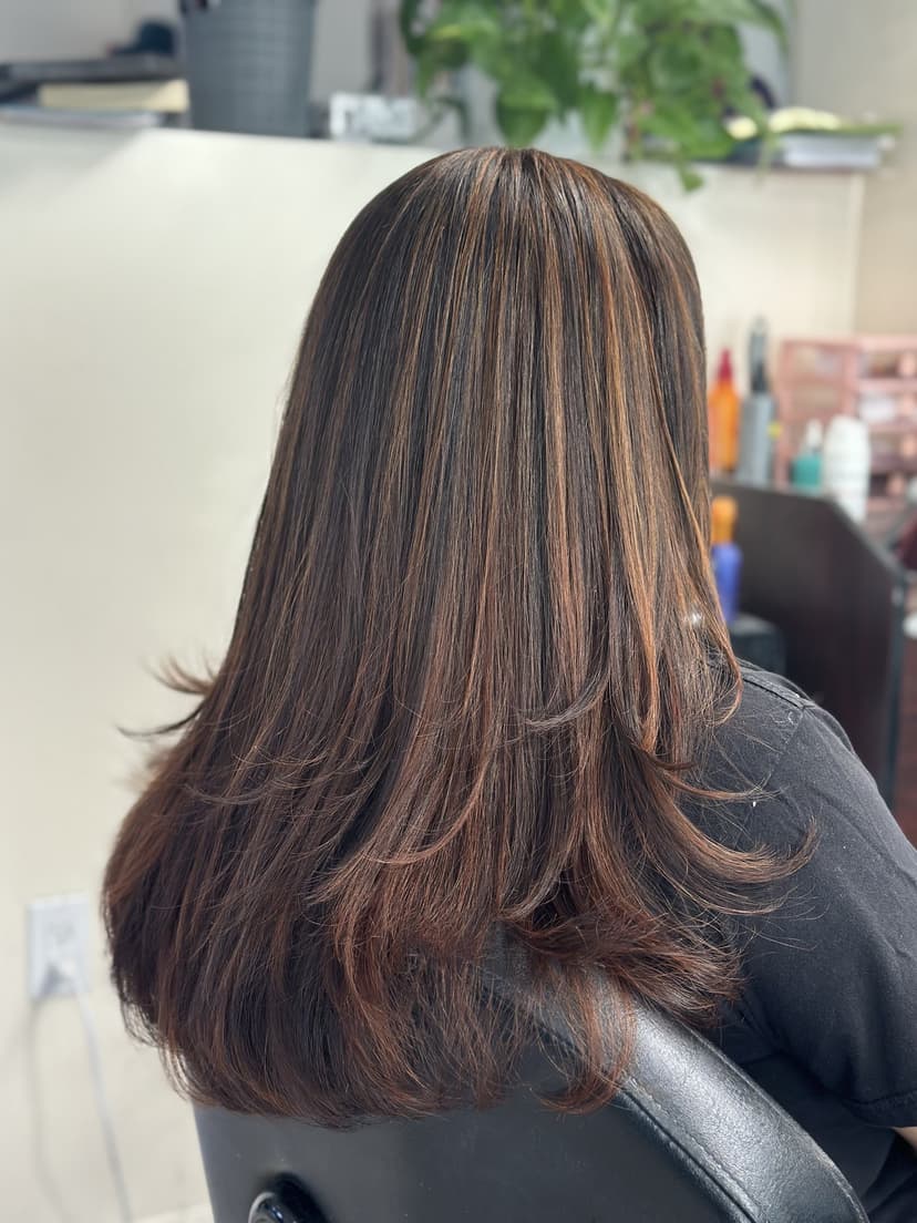 Copper-toned layers